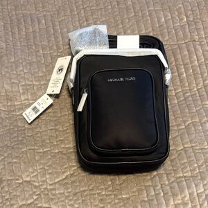 Michael Kors Sleek Black Messenger Bag